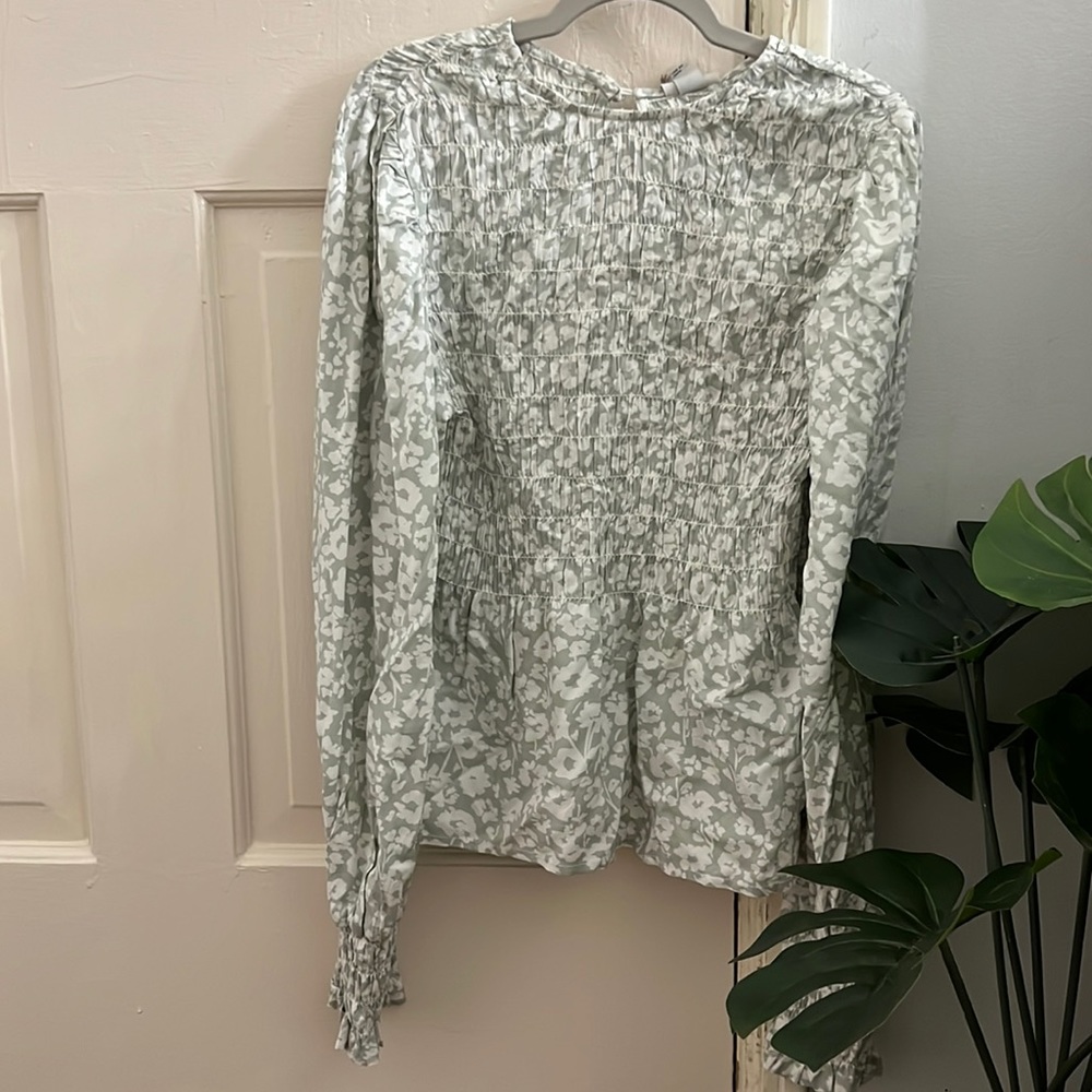 A New Day Semi-Ribbed Floral Blouse